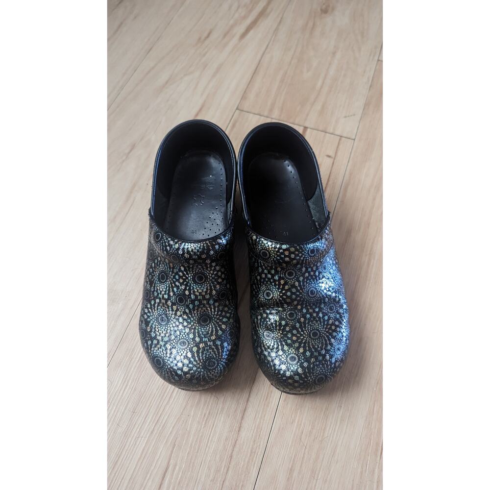 Dansko Women's Metallic Multicolo Leather Clogs